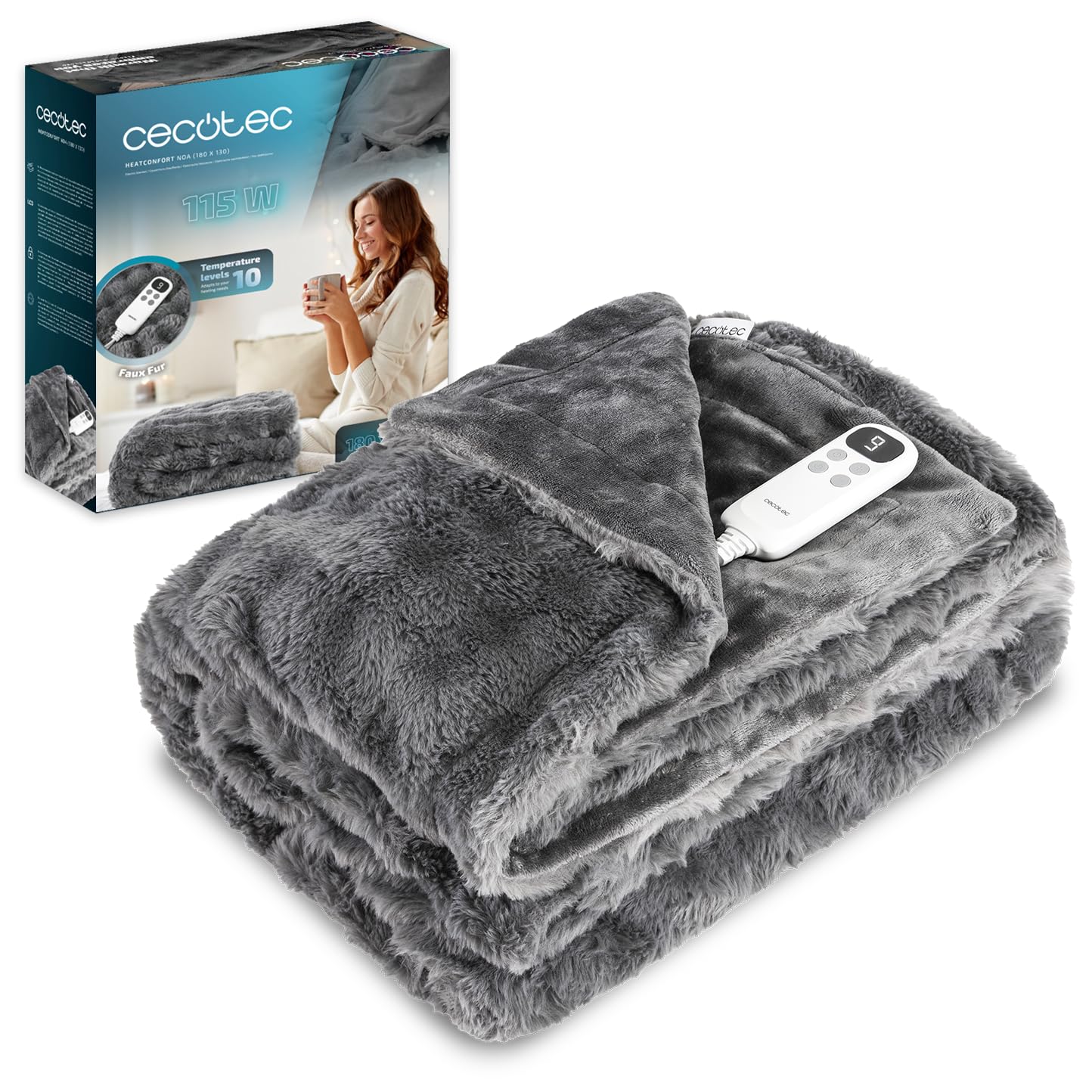 Cecotec Coperta Elettrica HeatComfort Noa 180x130 cm