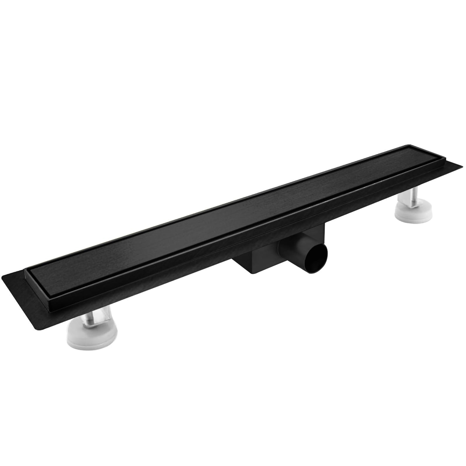 Canalina Doccia 40cm Nera Piastrellabile Extra Piatta