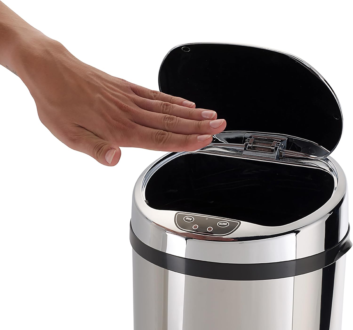 Echtwerk EW-AE-0210 Pattumiera Inox 30L, Bianca - immagine 3