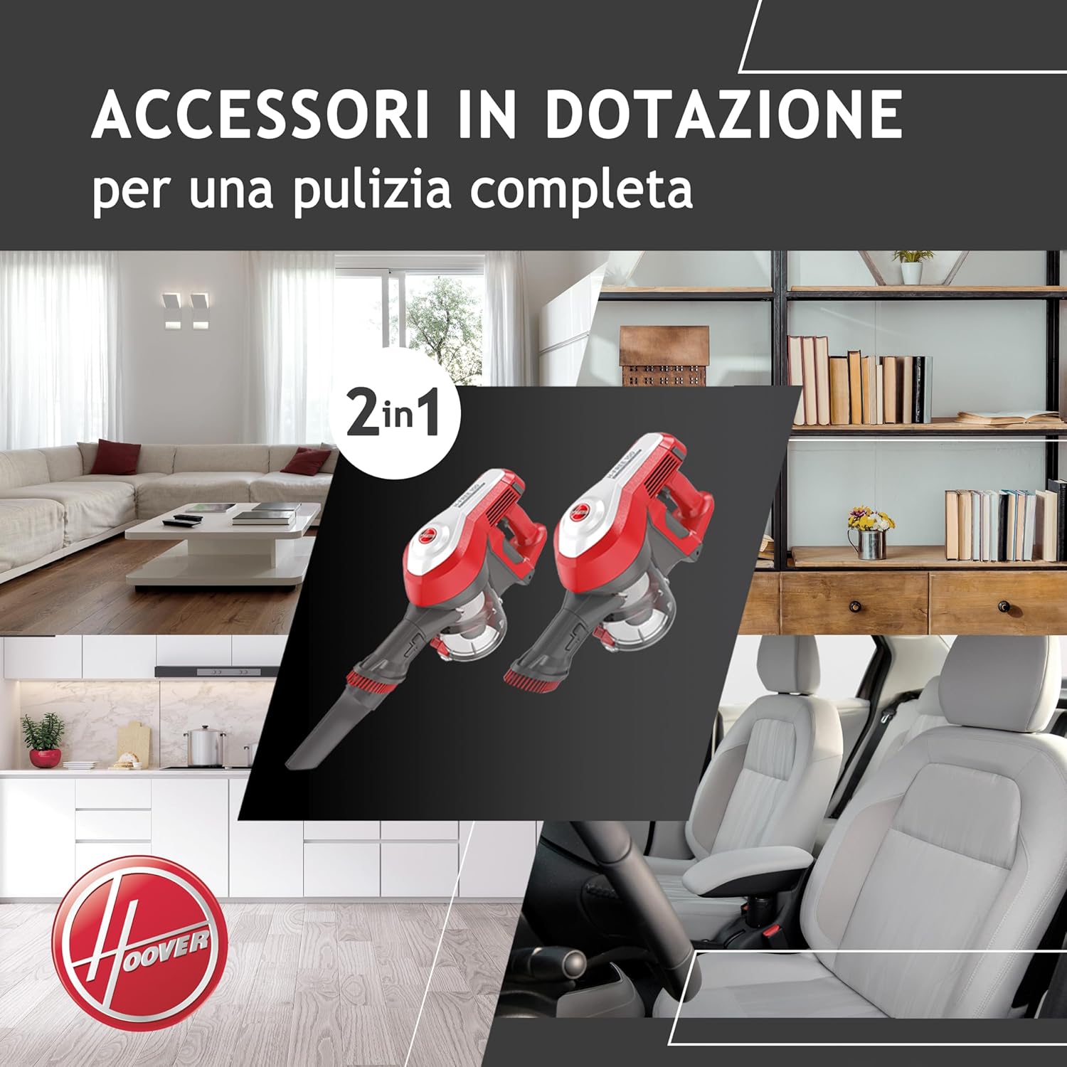 Hoover H-FREE 100 HF122RH 011 Scopa Elettrica Senza Fili - immagine 3