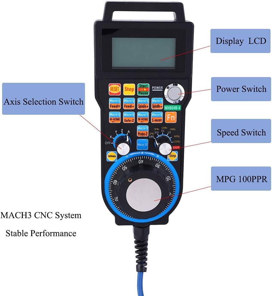 Volantino Elettronico di Controllo Cablato per CNC - immagine 4