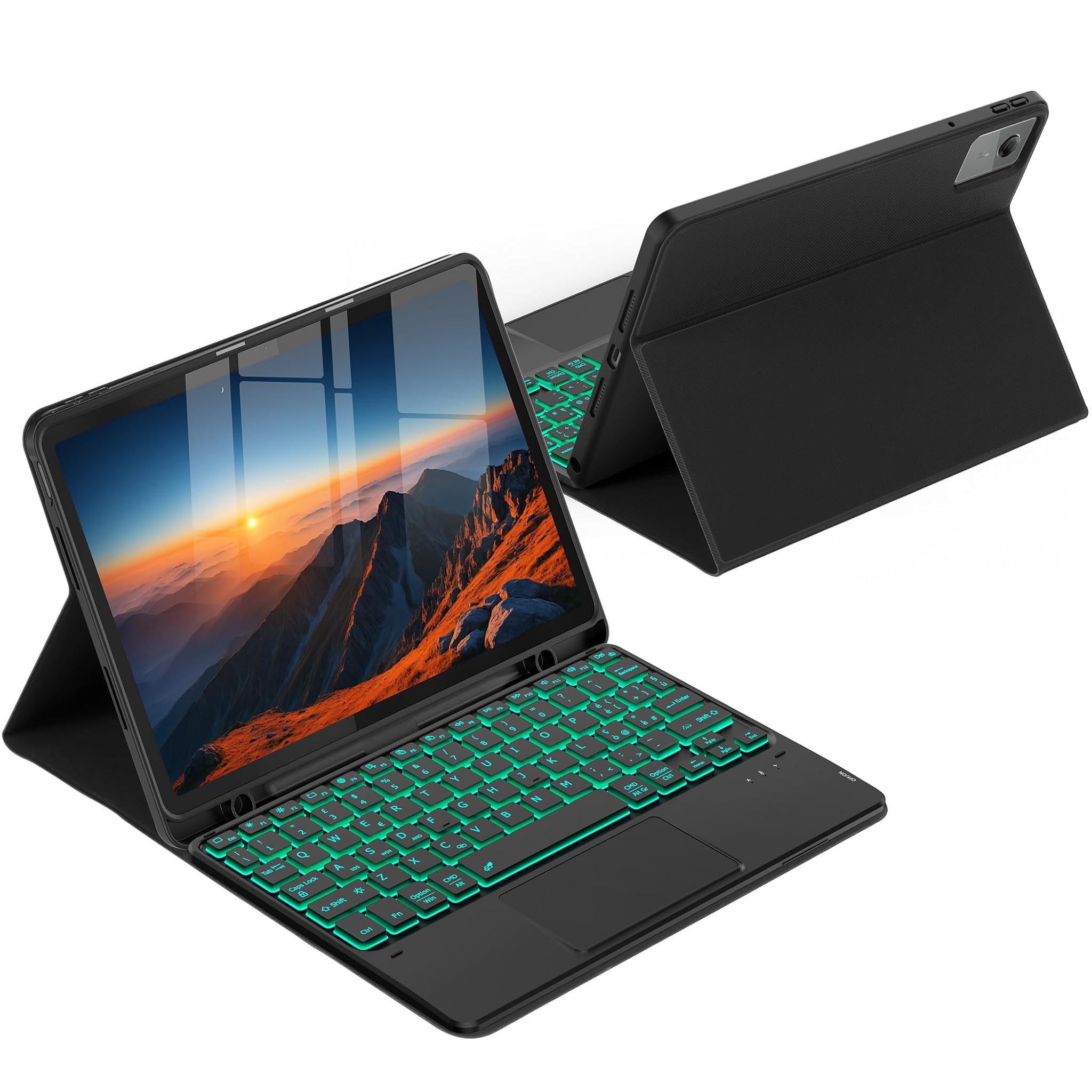 Cacoe Cover con Tastiera per Lenovo Idea Tab 11" 2025, Nero