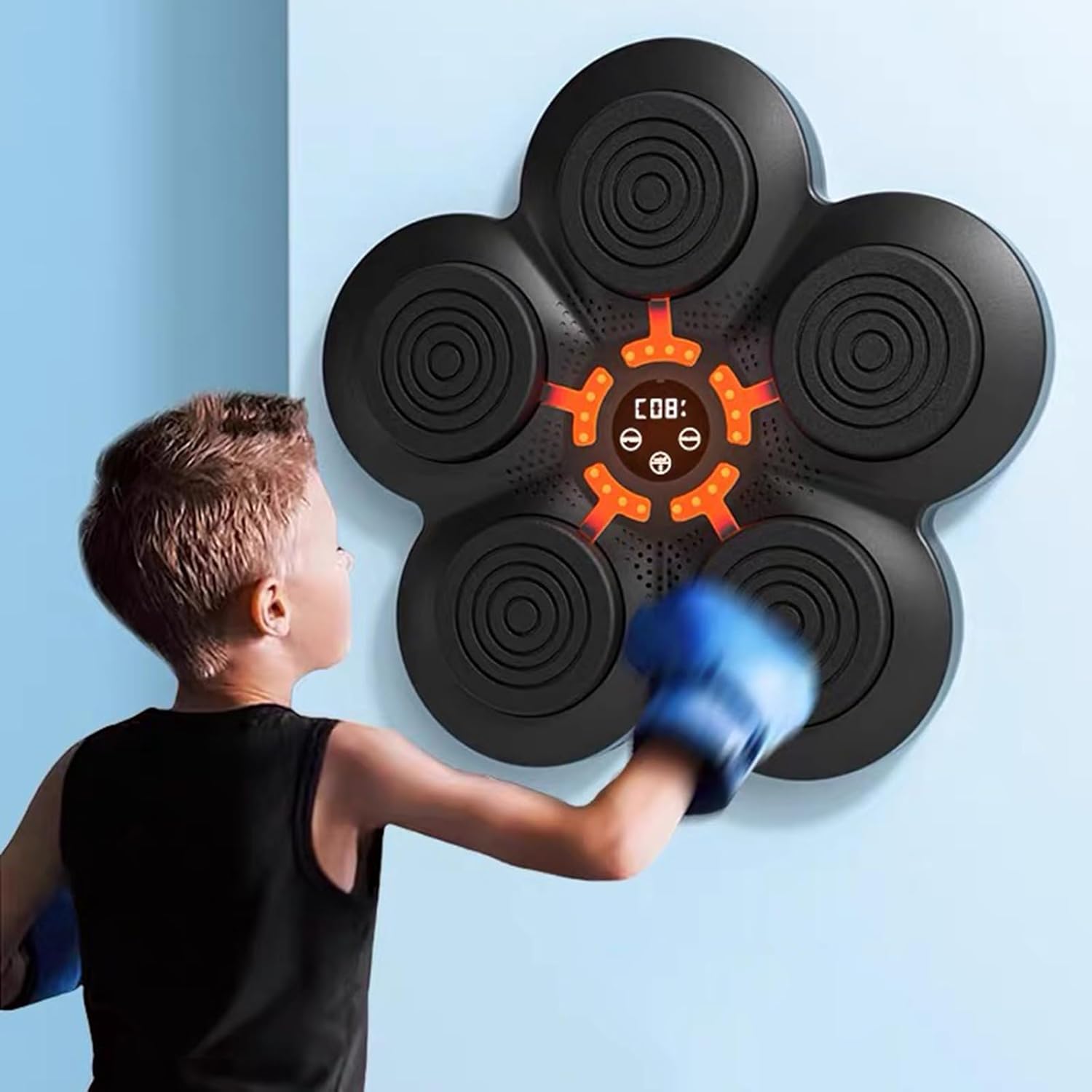 Macchina da Boxe Musicale con Guantoni Professionali - immagine 3