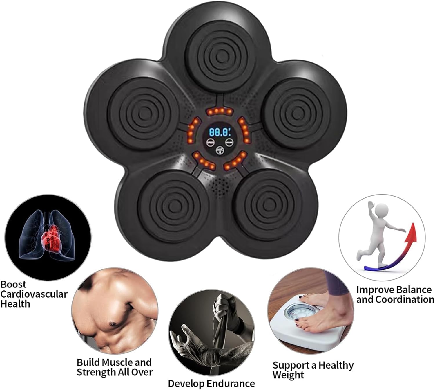 Macchina da Boxe Musicale con Guantoni Professionali - immagine 6