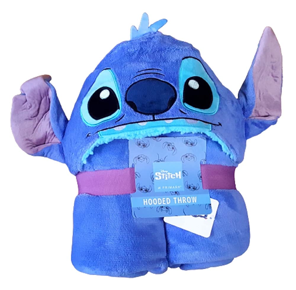 Primark Limited - Coperta in pile con cappuccio e orecchie Disney Lilo & Stitch