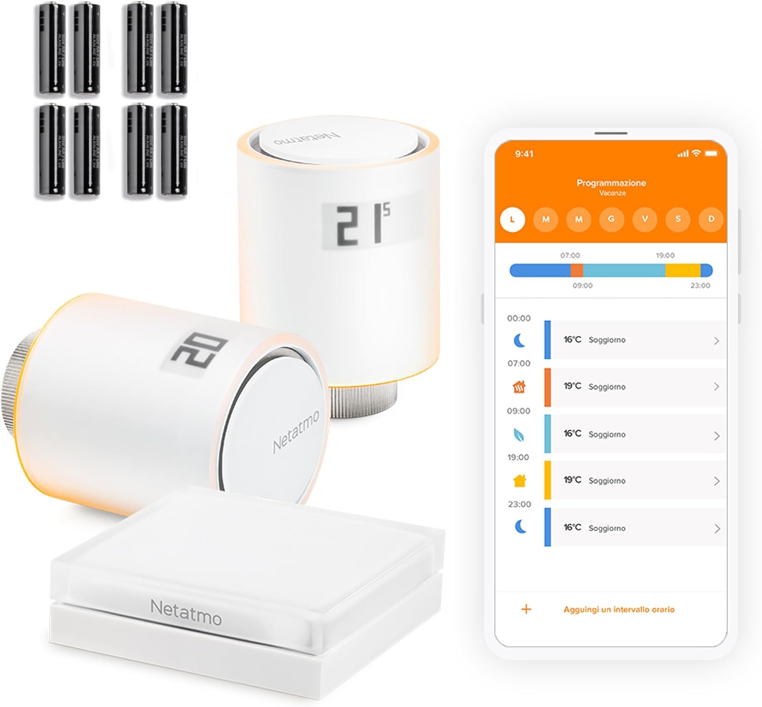 Netatmo Starter Pack Valvole Smart Wifi per Radiatore - immagine 1