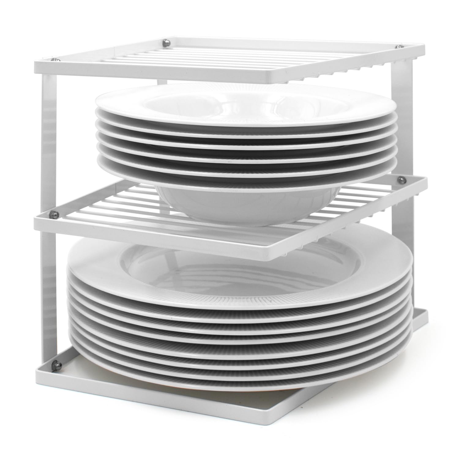 joeji's Kitchen Portapiatti Salvaspazio 25x25x19cm, Bianco