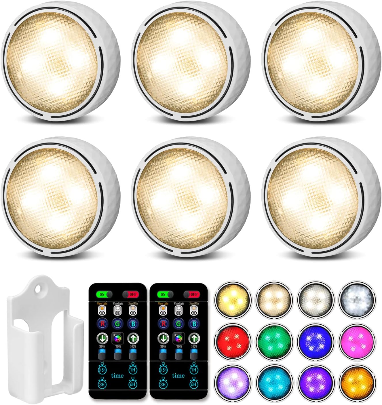 Onumii Luce LED Sottopensile a Batteria - 6 Pezzi - immagine 1