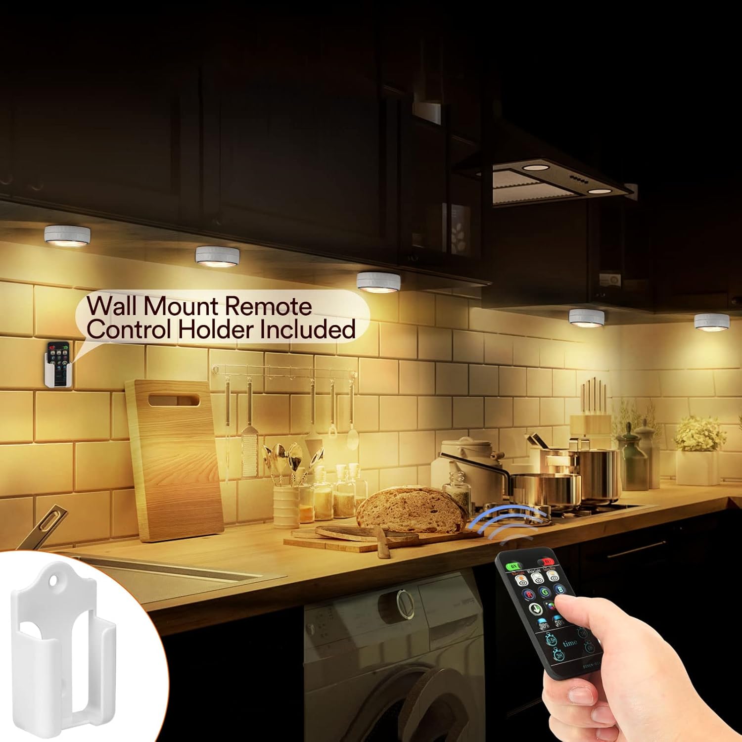 Onumii Luce LED Sottopensile a Batteria - 6 Pezzi - immagine 2