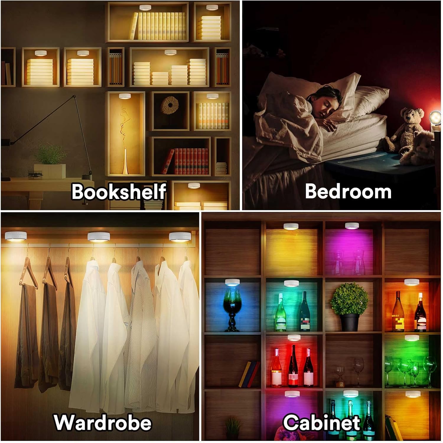 Onumii Luce LED Sottopensile a Batteria - 6 Pezzi - immagine 3