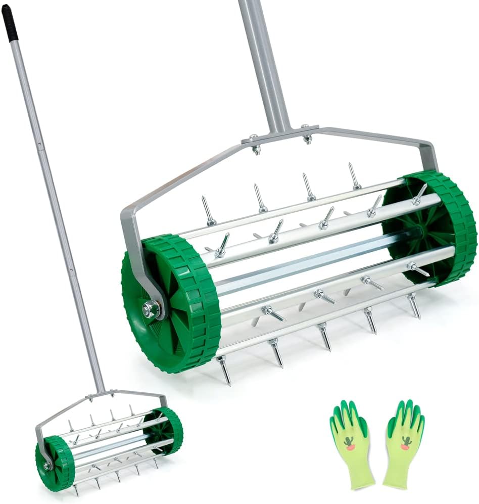 Colwelt Aeratore per Prato Manuale con Manico Acciaio