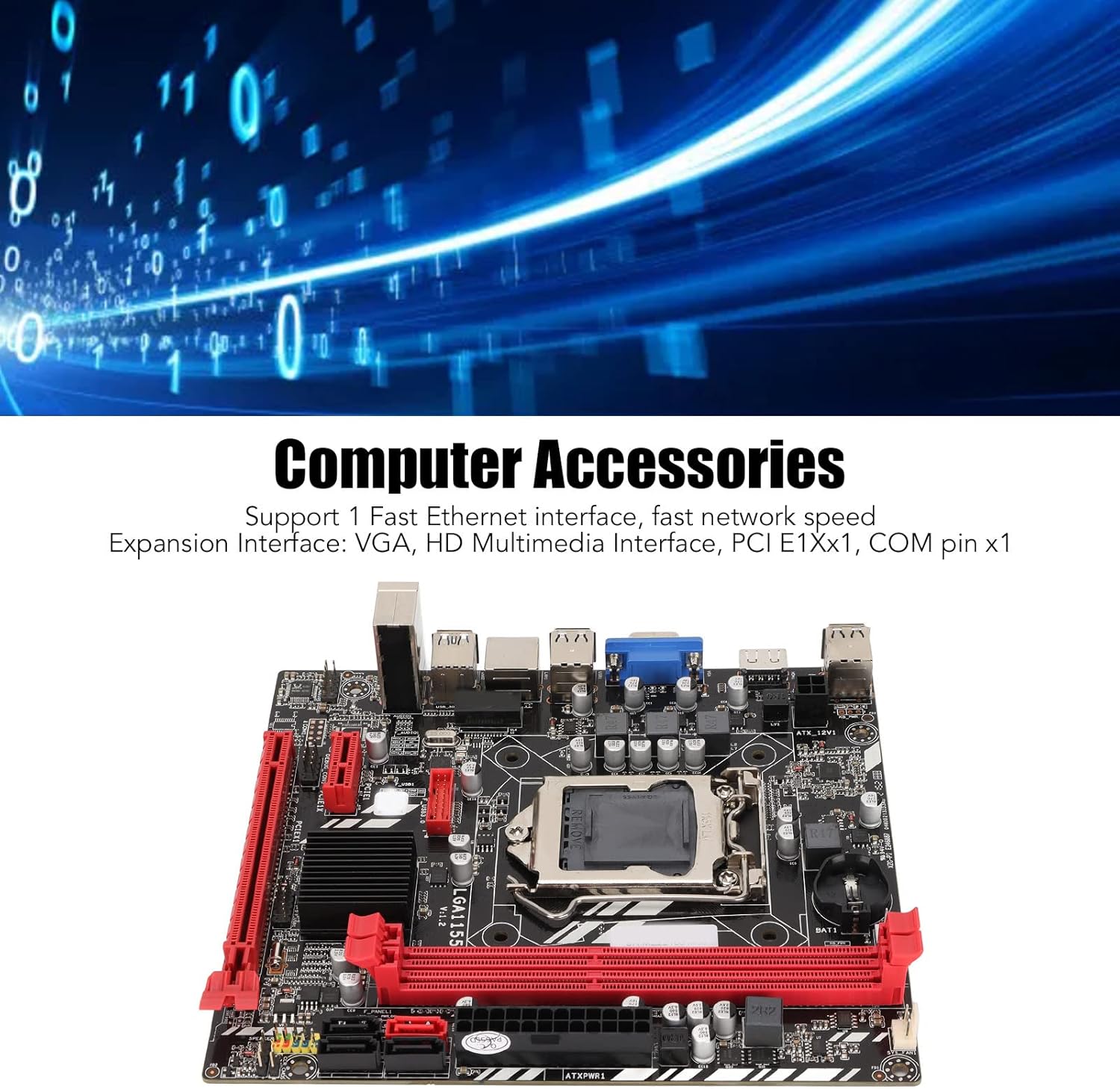 Dpofirs Scheda Madre B75M ATX per Core i7/i5/i3 LGA1155 - immagine 2