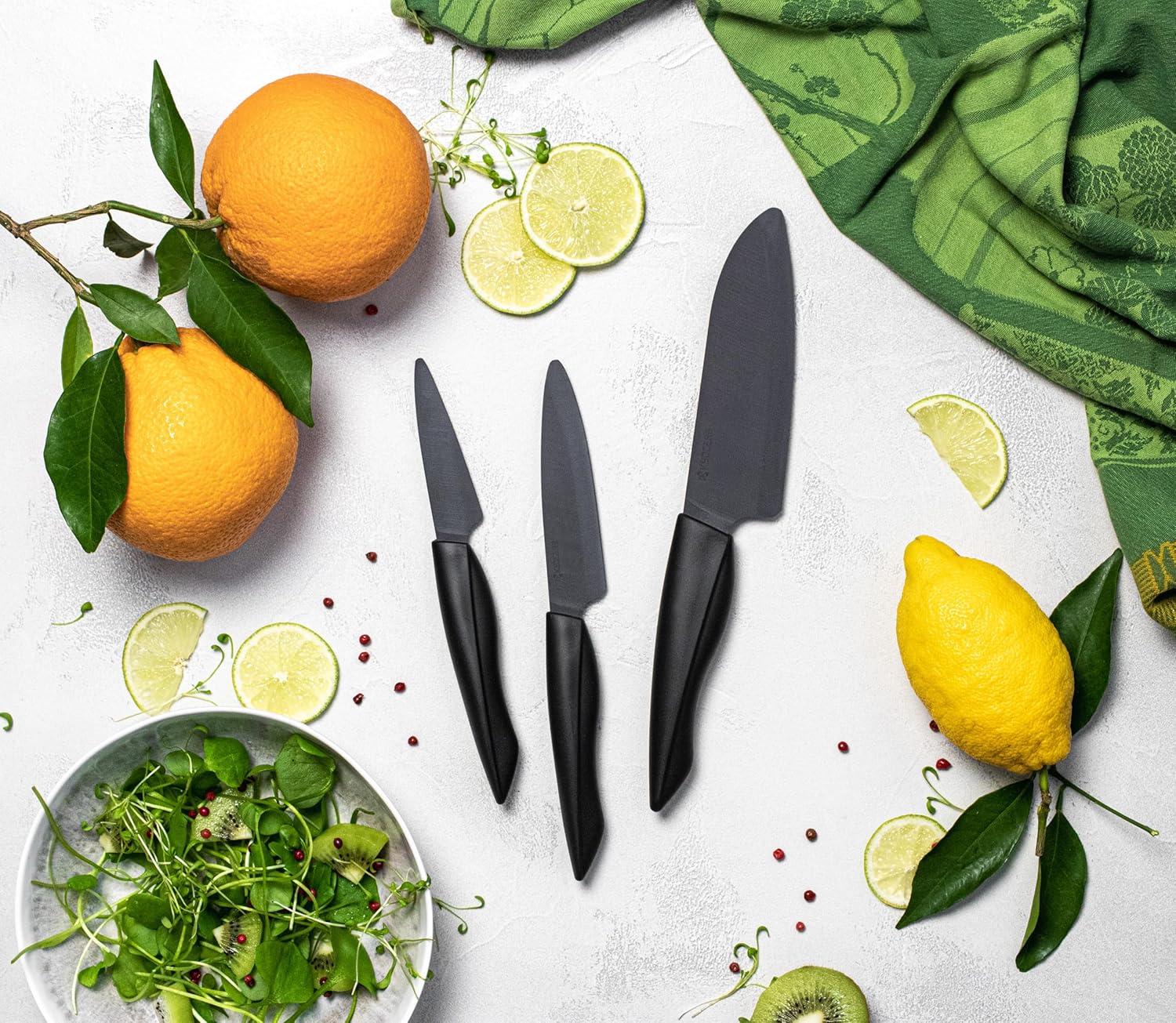 Kyocera Shin Santoku-Messer (Klein) 1, Ceramica, Nero - immagine 5