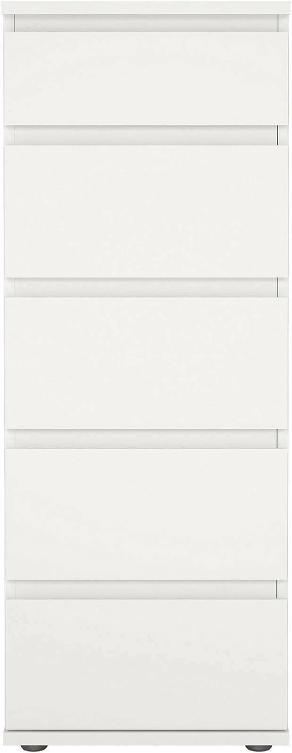 Dmora Cassettiera Cezanne Settimino Multiuso, Bianco - immagine 5