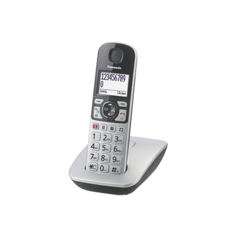 Panasonic KX-TGE510GS - Telefono DECT Nero, Argento
