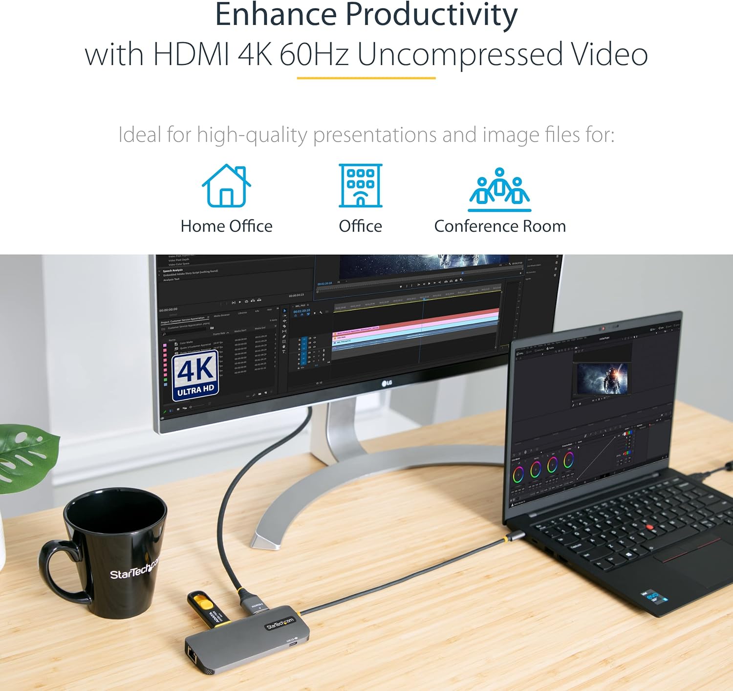 Startech.com Adattatore USB C Multiporta con HDMI 4K 60Hz - immagine 4