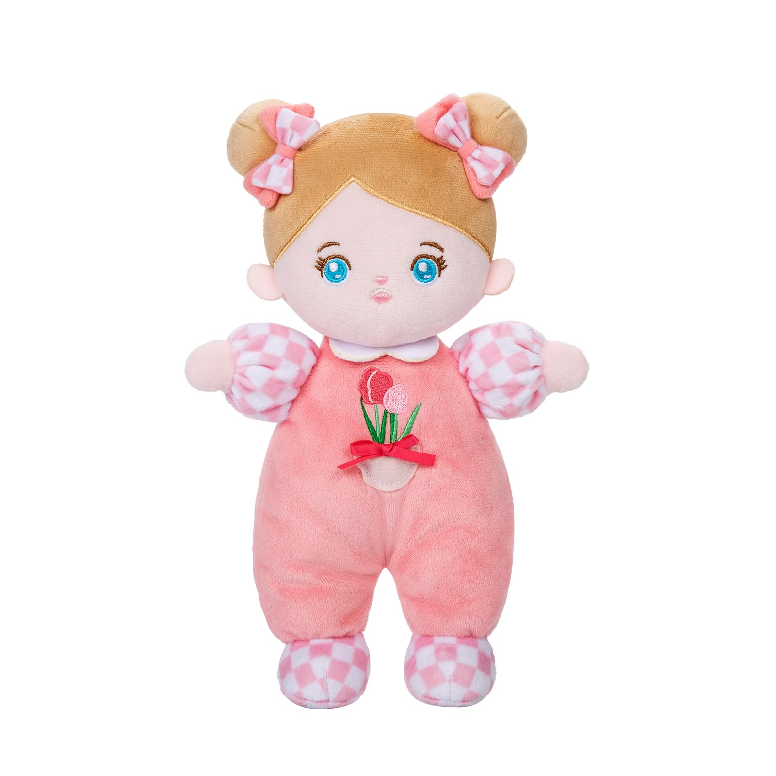 OUOZZZ Bambola di Pezza Peluche Morbida 25cm Rosa