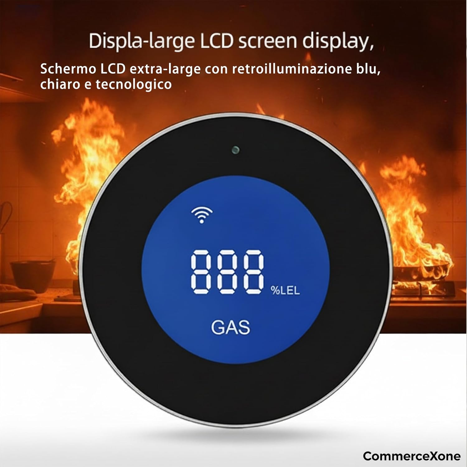 Rilevatore di Gas WiFi con Display LCD - immagine 5