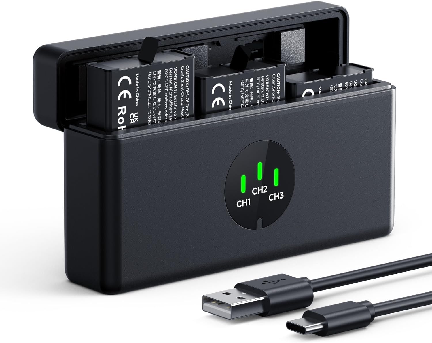 K&f Concept OSMO 360 - 3 Batterie e Caricabatterie - immagine 1