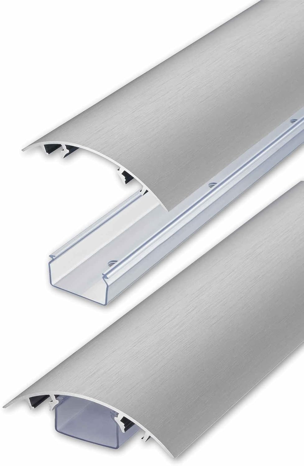 Alunovo Canalina Copricavi Alluminio Effetto Acciaio 20cm - immagine 3