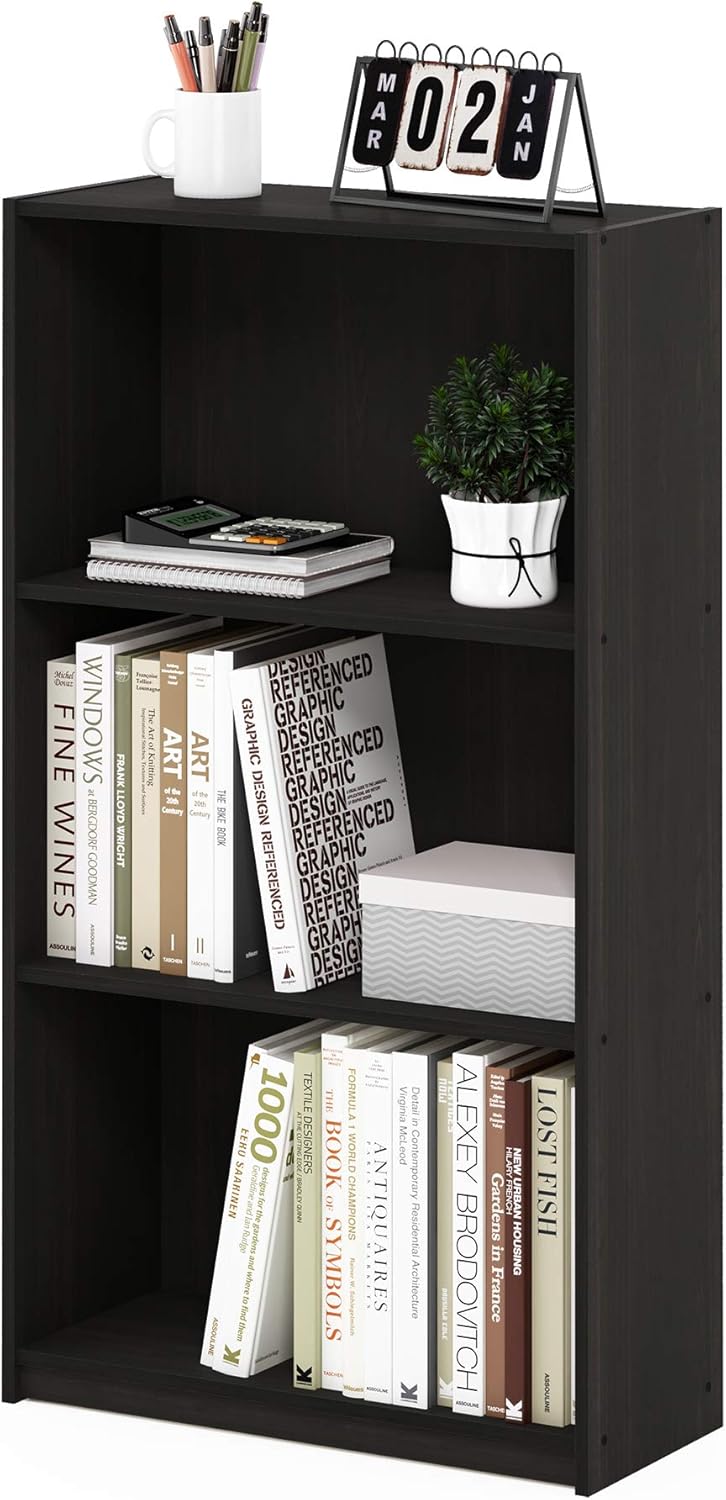 Furinno Basic Librerie, Espresso, 3 - immagine 1