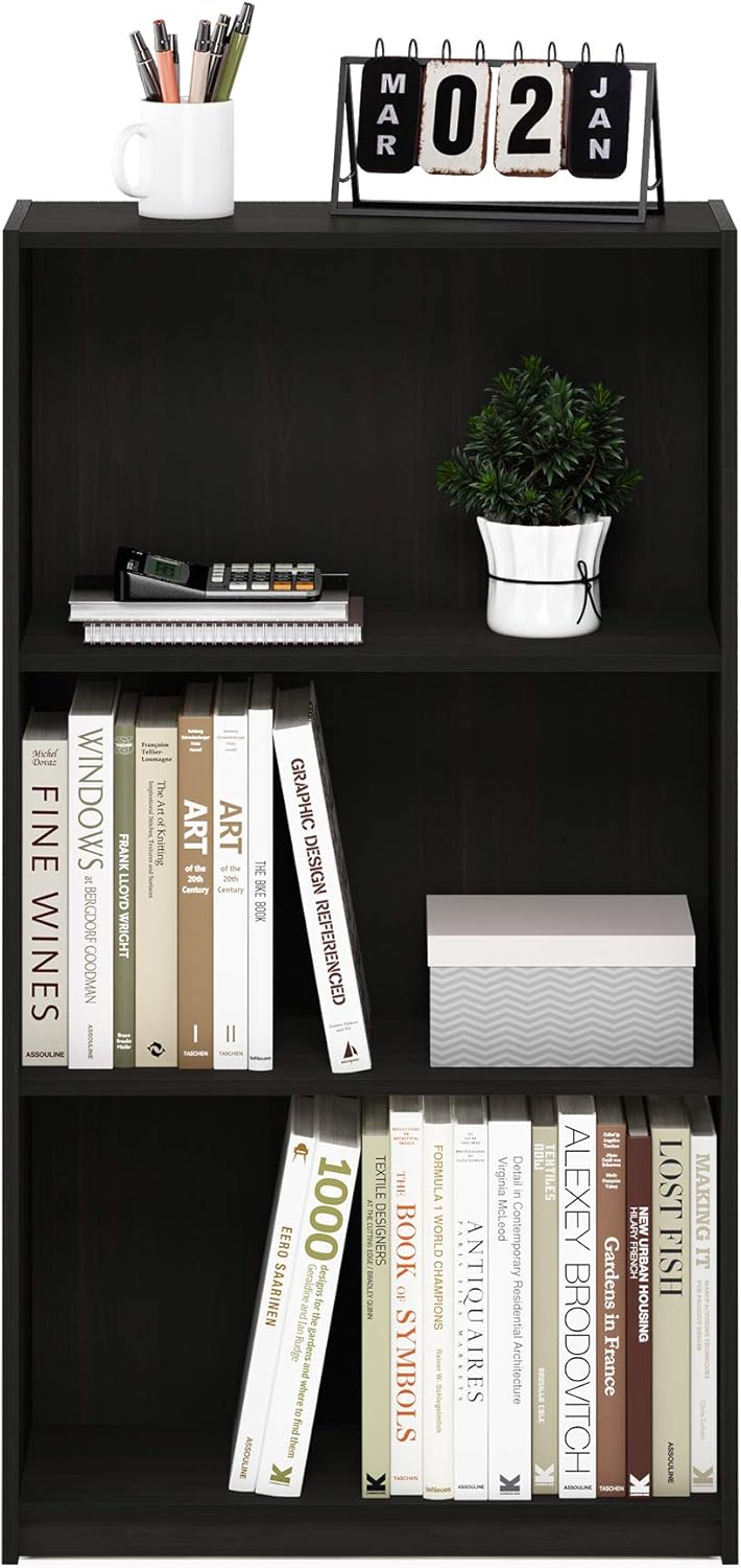 Furinno Basic Librerie, Espresso, 3 - immagine 4