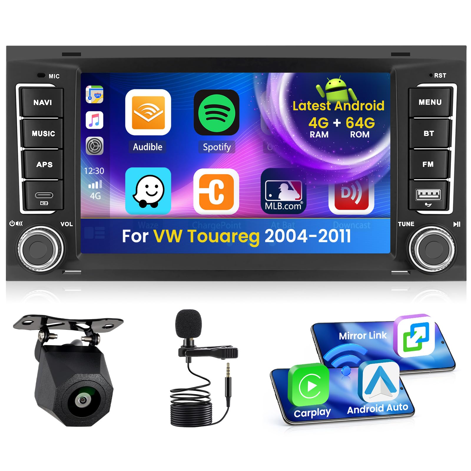 Autoradio Android 15 per VW Touareg 2004-2011