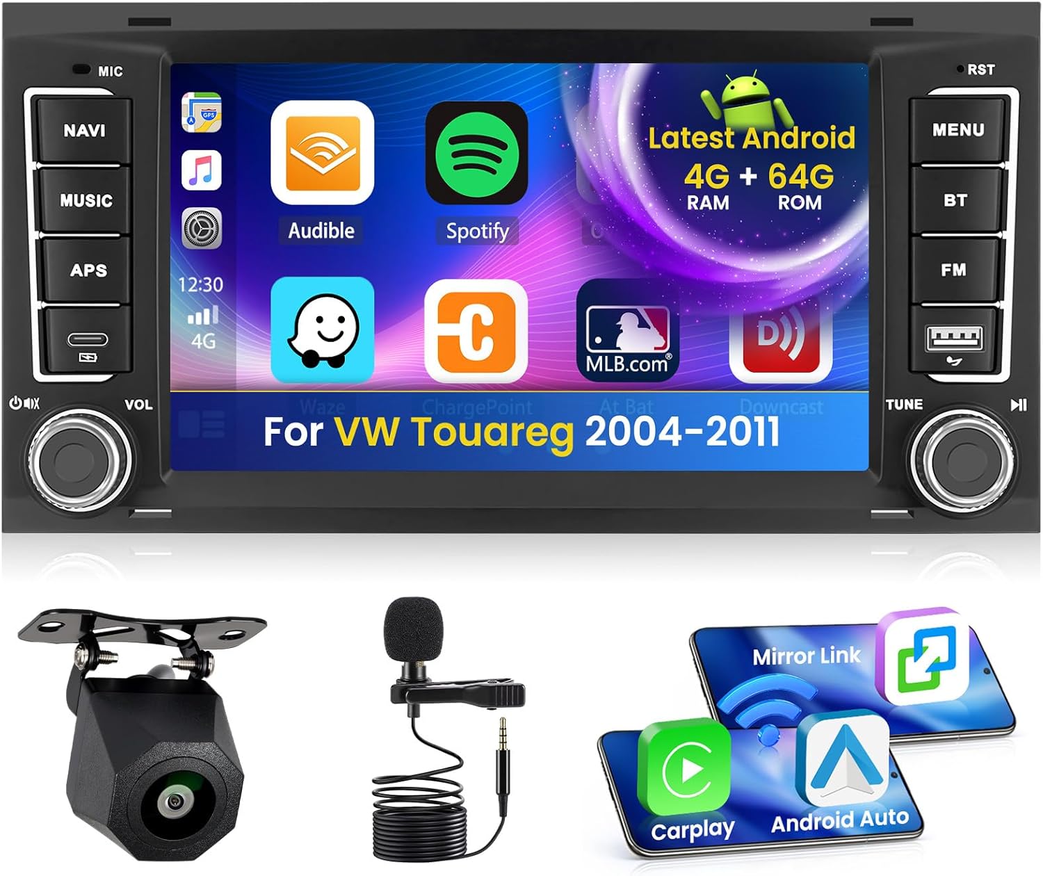 Autoradio Android 15 per VW Touareg 2004-2011 - immagine 1