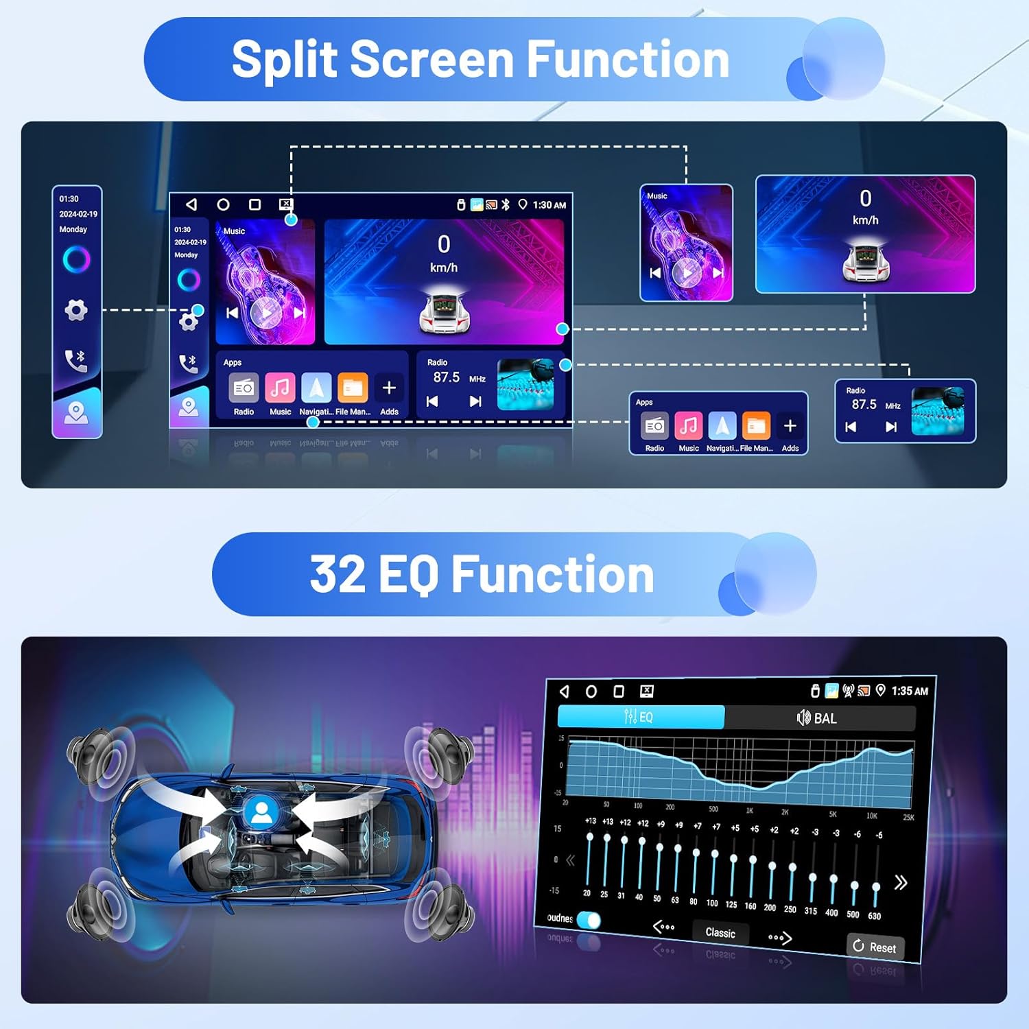 Autoradio Android 15 per VW Touareg 2004-2011 - immagine 6