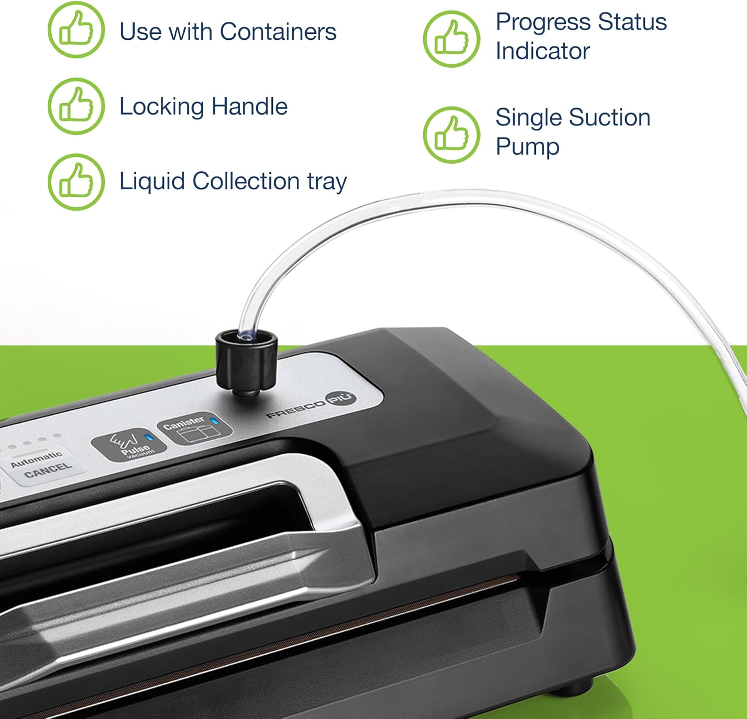 Laica VT3119 Macchina Sottovuoto per Cibi Secchi e Umidi - immagine 5