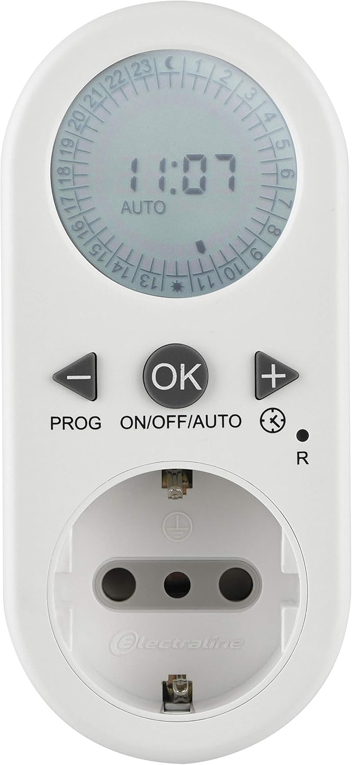 Electraline 58116 Timer Programmatore Digitale Giornaliero - immagine 2