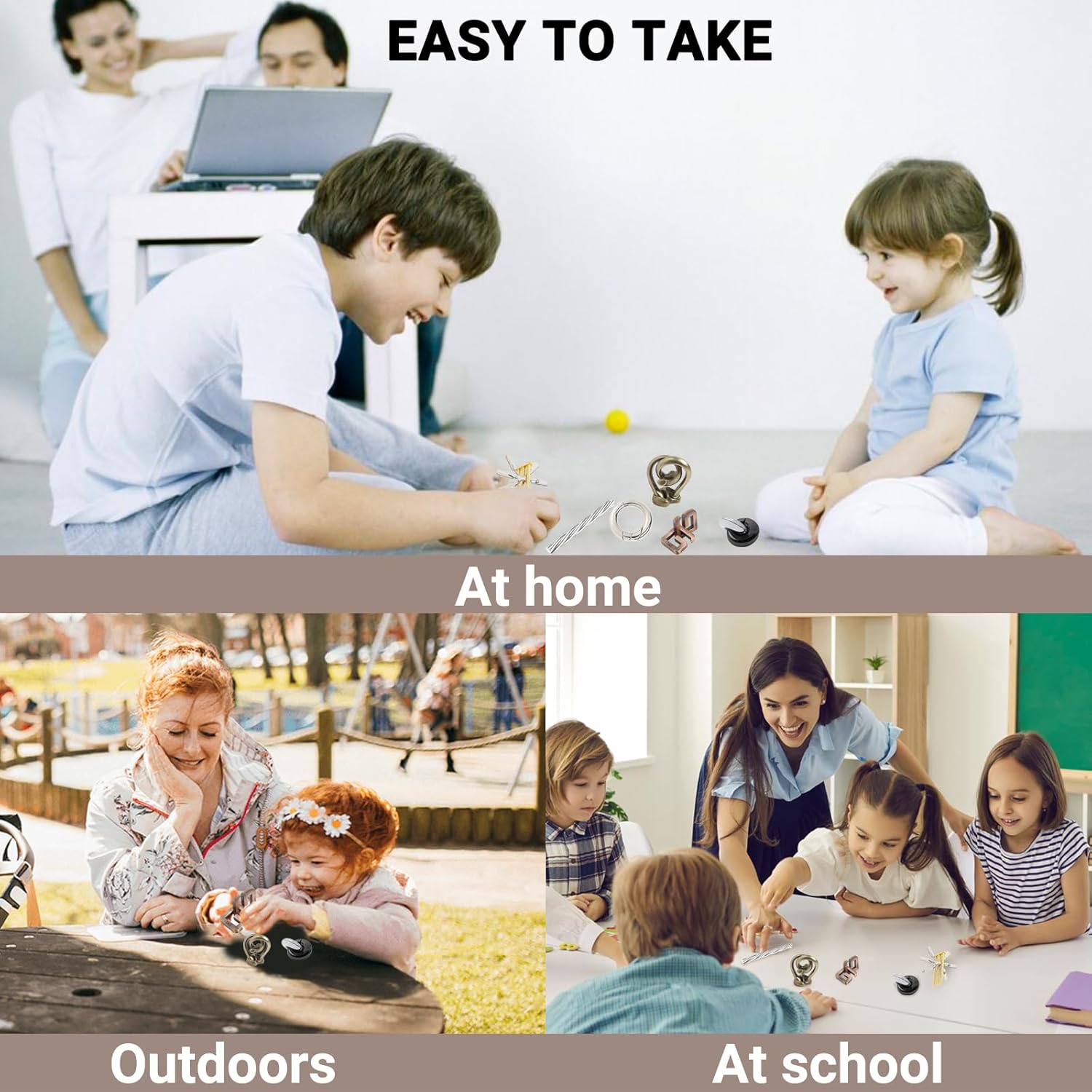 Joyeee 15 Pezzi Rompicapo Puzzle in Filo Metallico - immagine 5