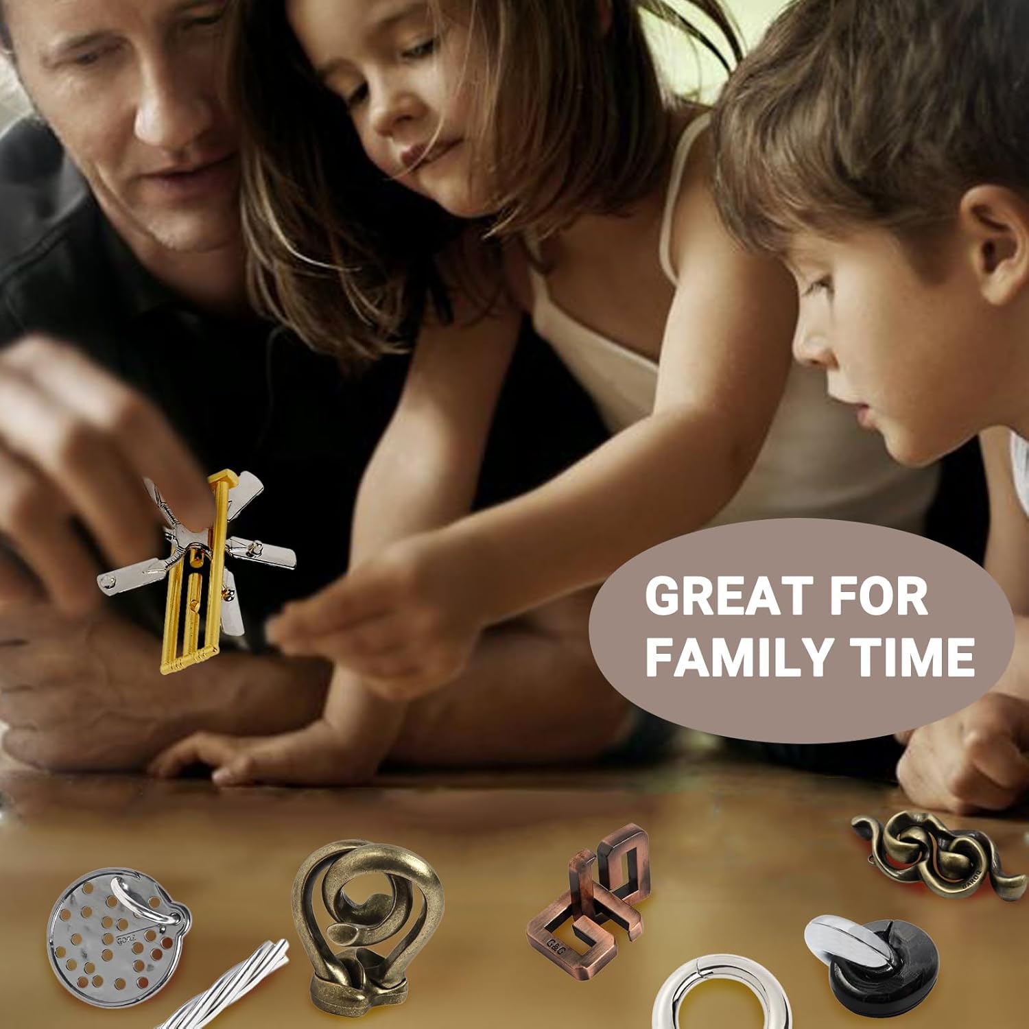 Joyeee 15 Pezzi Rompicapo Puzzle in Filo Metallico - immagine 6