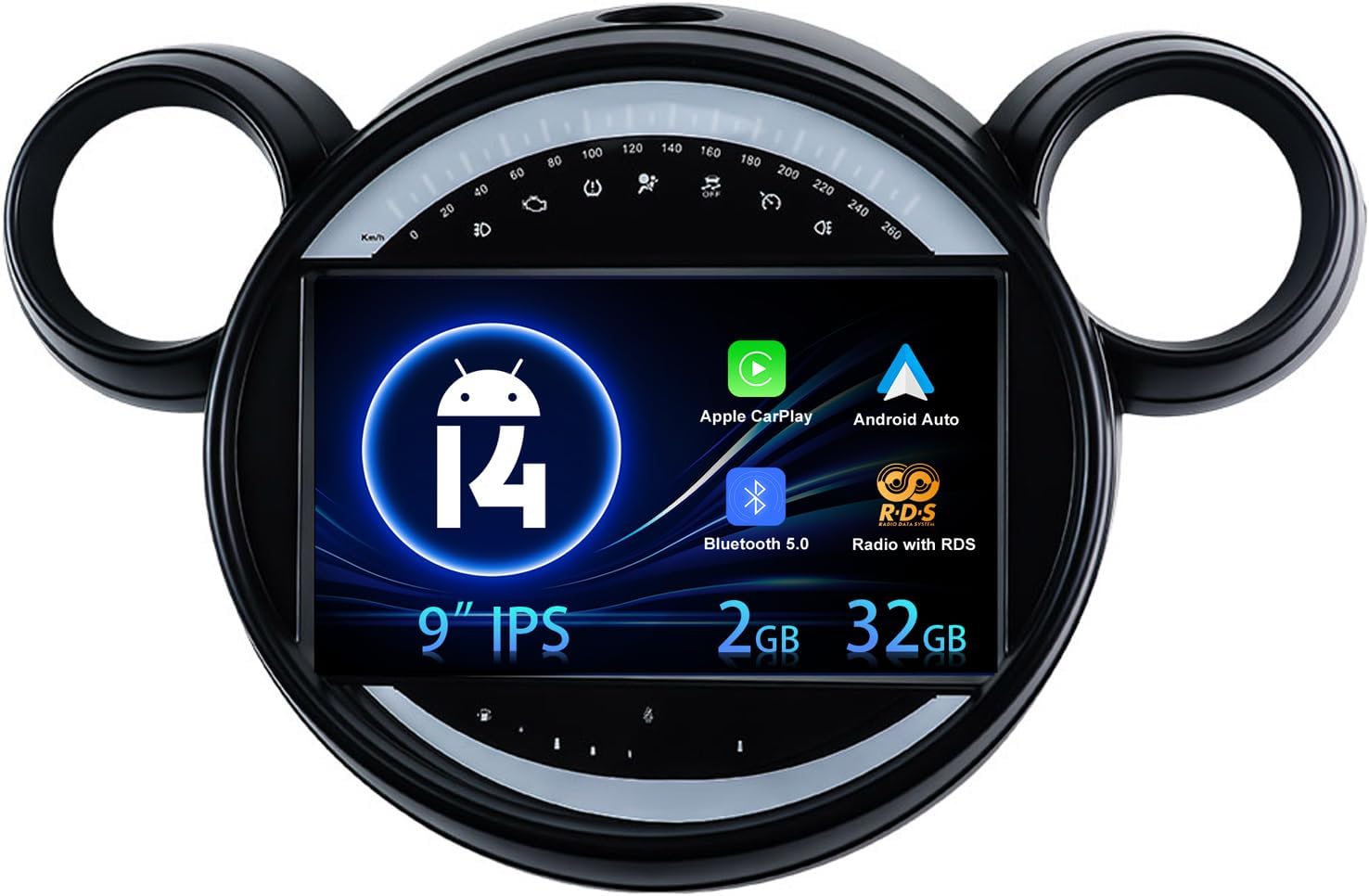 Autoradio Android 14 per BMW Mini Cooper R60 2010-2016 - immagine 1