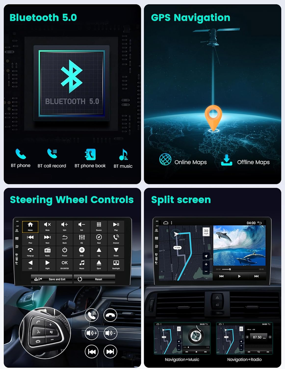 Autoradio Android 14 per BMW Mini Cooper R60 2010-2016 - immagine 5