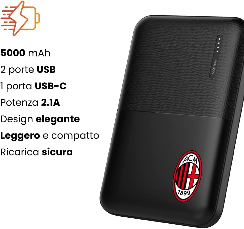 Milan Power Bank 5000mAh Sottile e Compatto - immagine 5