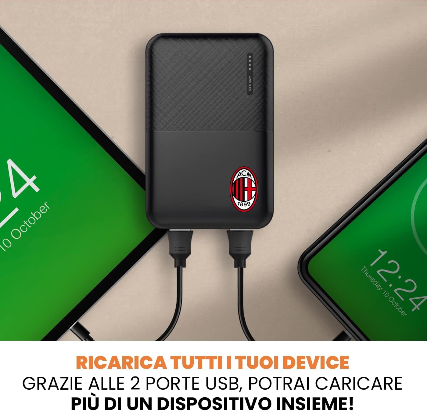 Milan Power Bank 5000mAh Sottile e Compatto - immagine 7