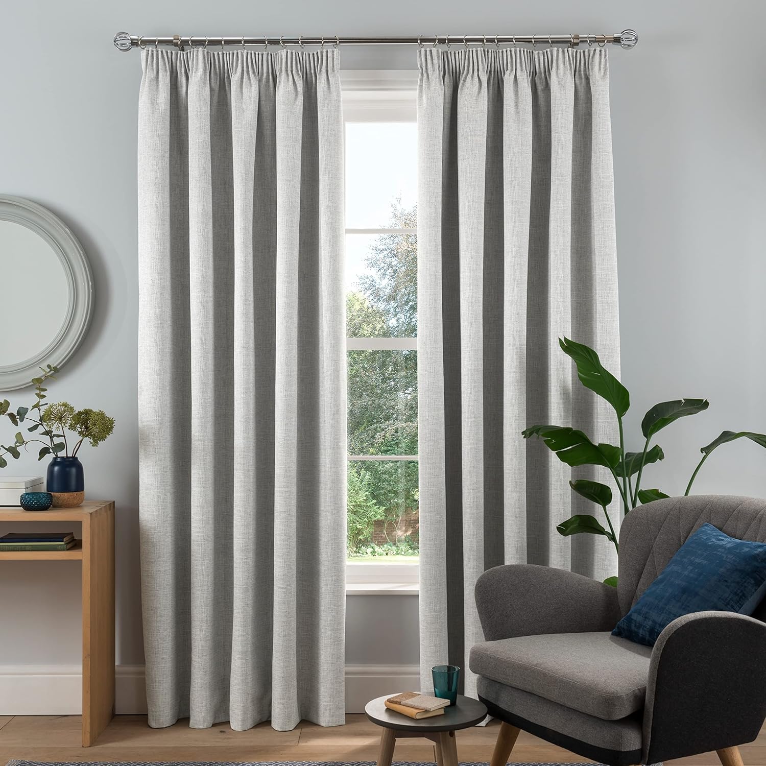 Sleepdown Tende Oscuranti Foderate a Costine, Grigio - immagine 2