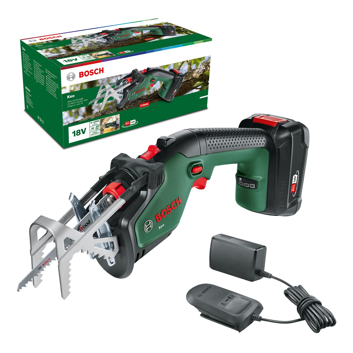 Bosch Sega da Giardino a Batteria Keo 18V