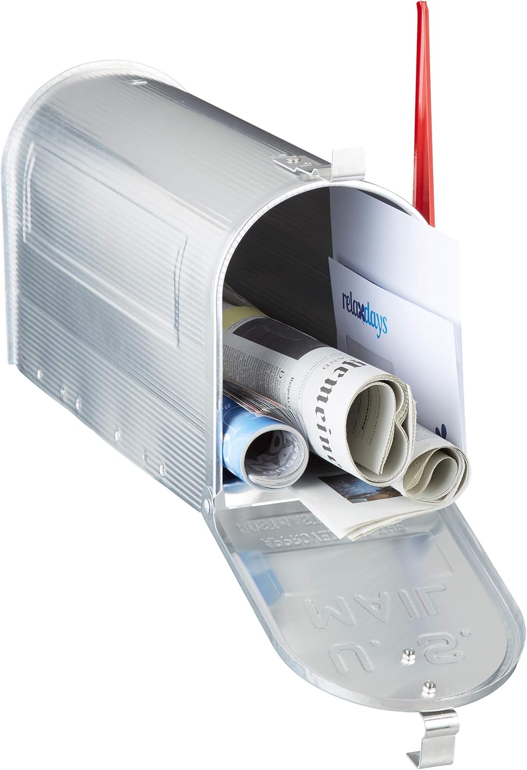 Relaxdays Cassetta Postale Americana Vintage, Argento