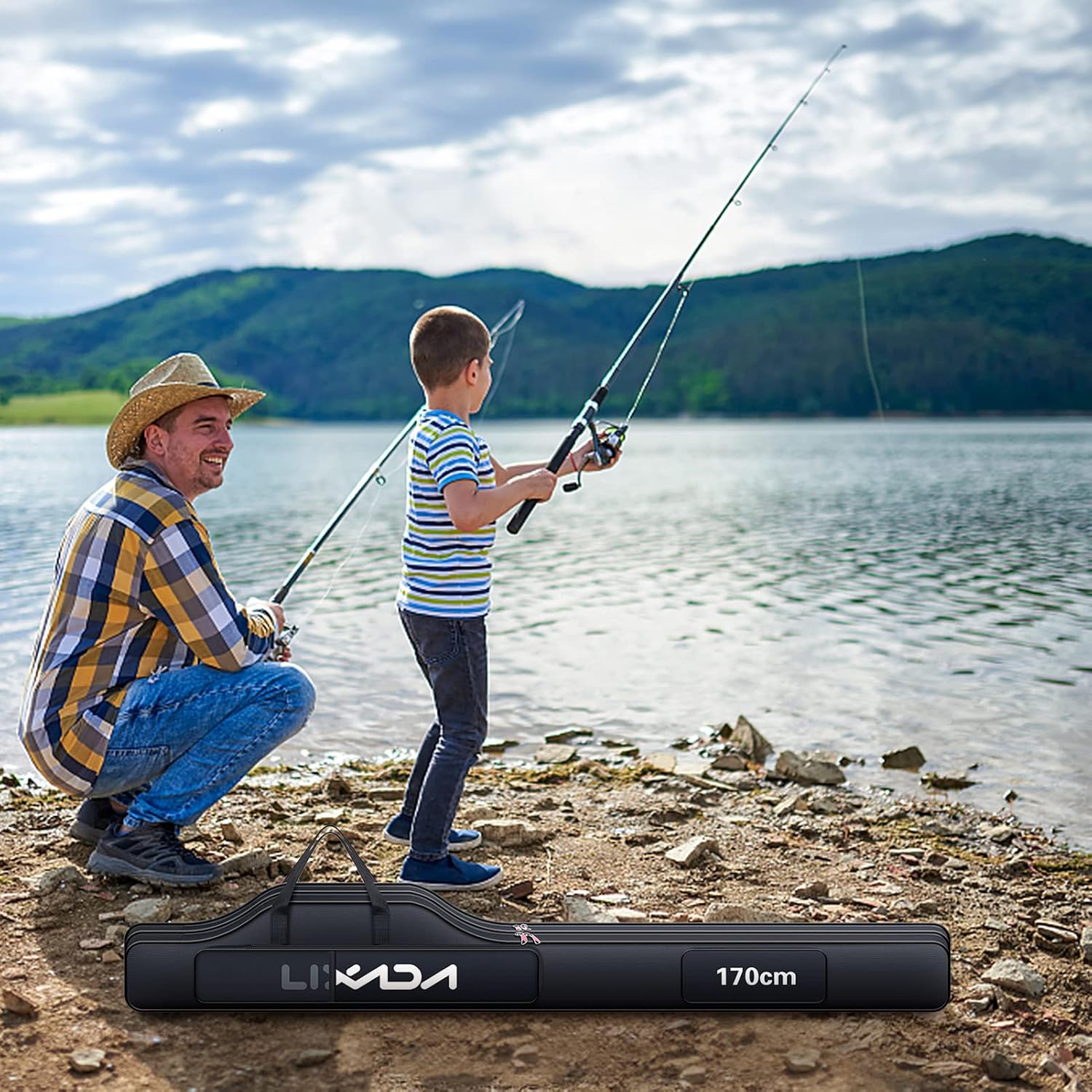 KOCAN Borsa da Pesca Portatile Pieghevole 210cm - immagine 7