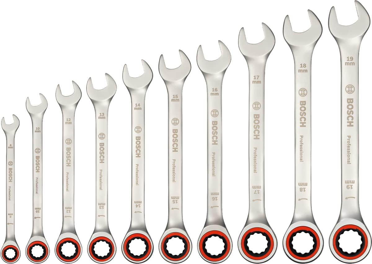 Bosch Professional Set 10 Chiavi a Cricchetto - immagine 2