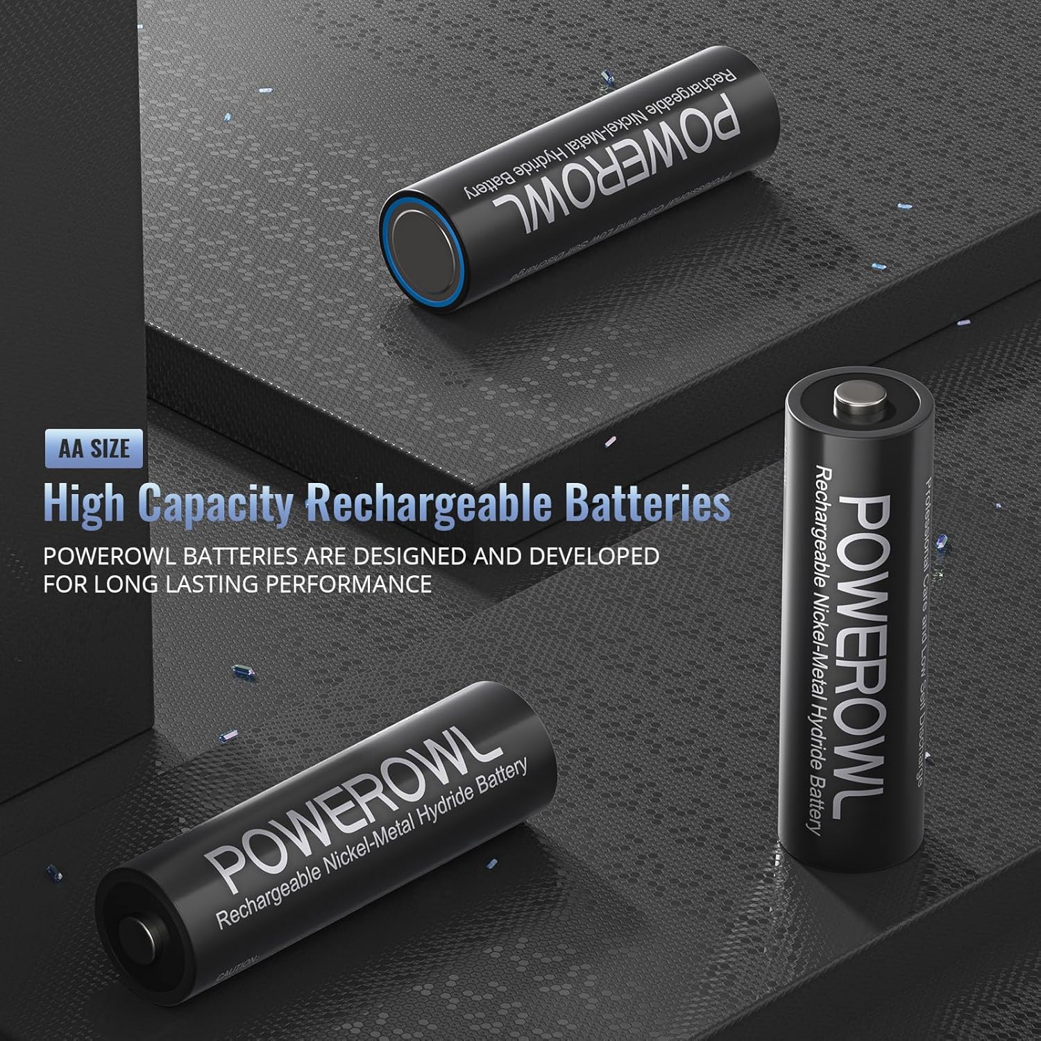 Powerowl Batterie Ricaricabili AA 2800 mAh (8 Pcs) - immagine 6
