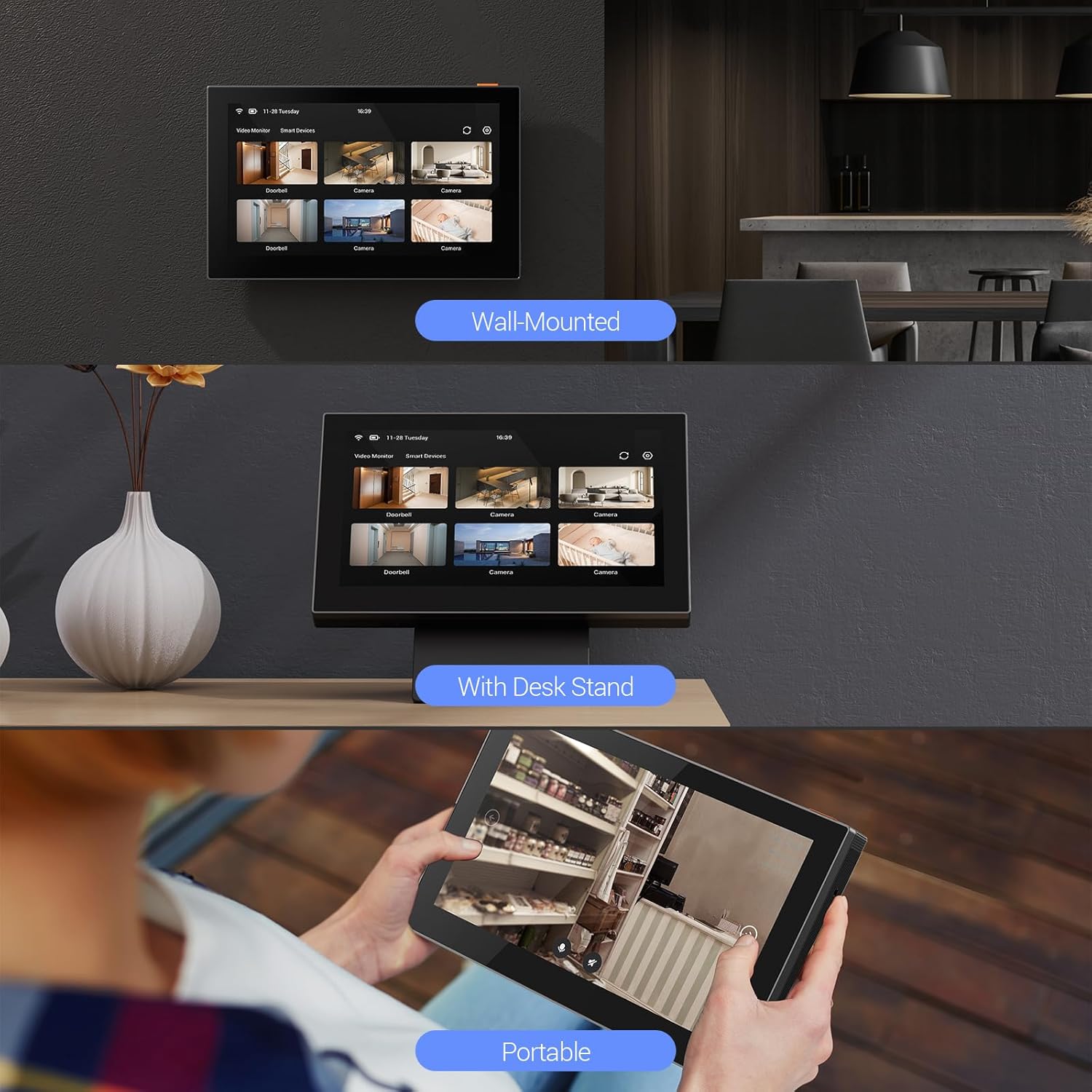Ezviz Schermo Intelligente Interno 7" Wireless SD7 - immagine 7