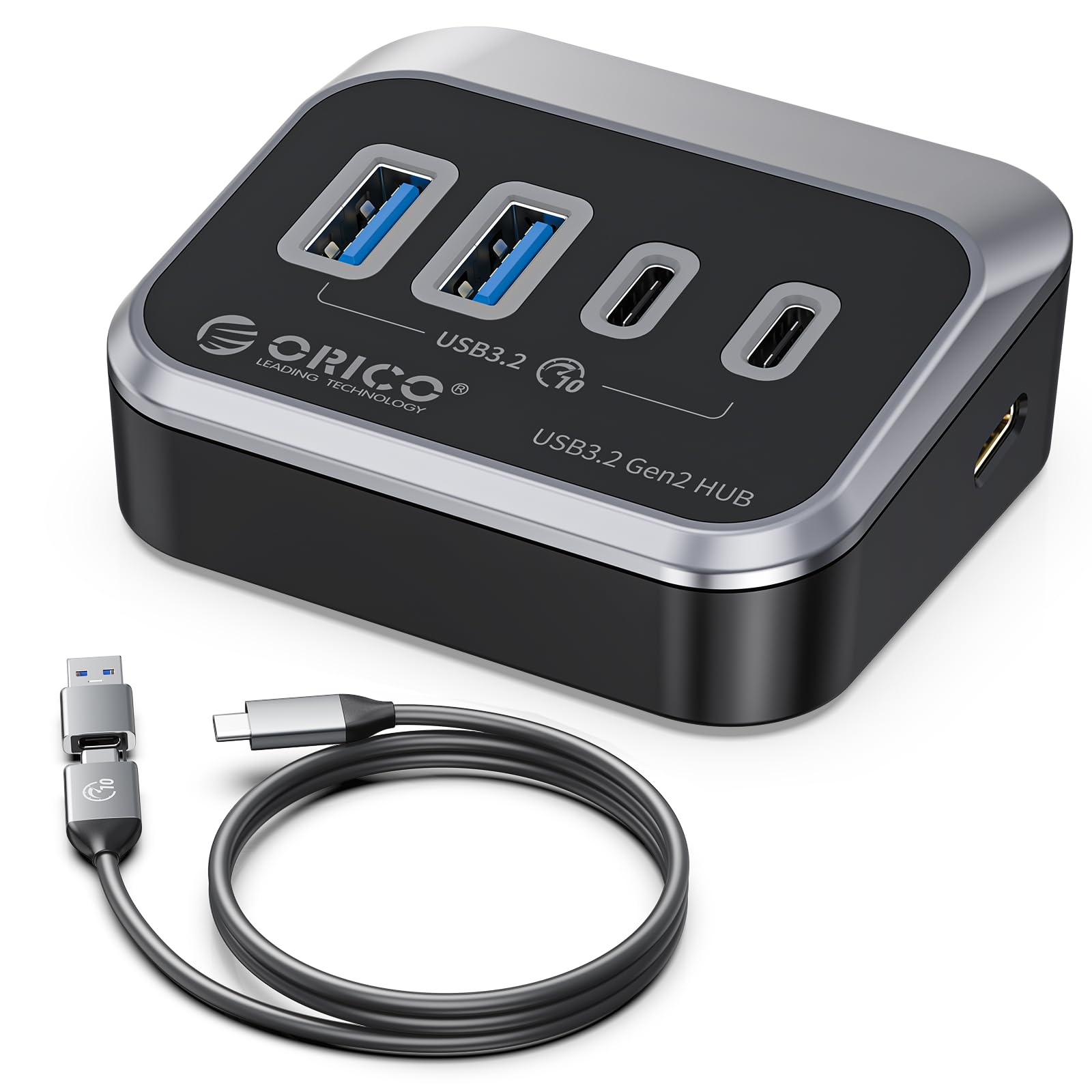 Orico Hub USB 3.2 Gen 2 con 4 Porte (2 USB-A, 2 USB-C)