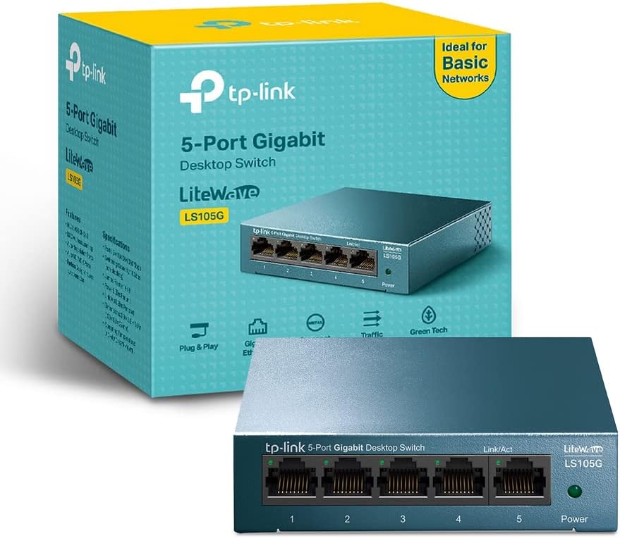 Tp-link LS105G Switch Ethernet 5 Porte Gigabit, Blu - immagine 1