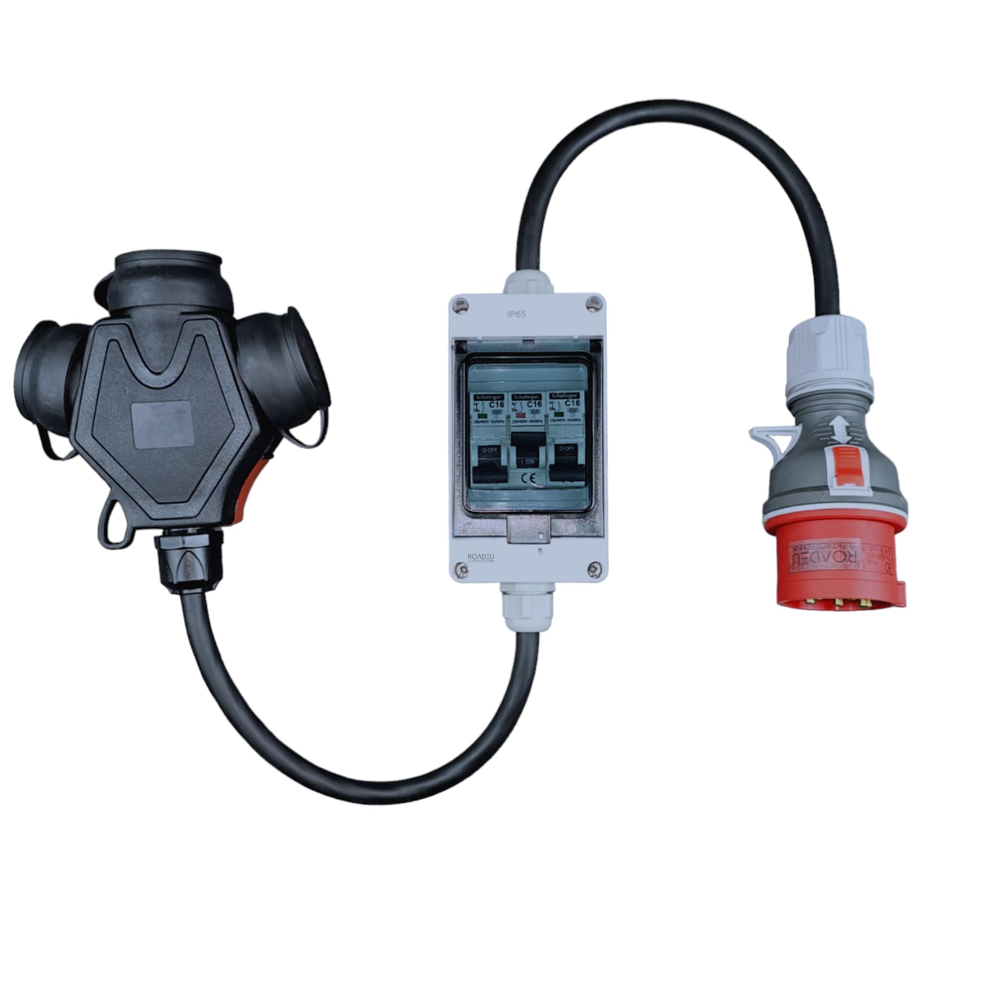 Roadeu Adattatore Alta Corrente con Interruttori 16A