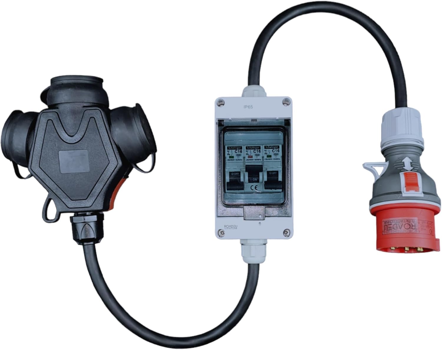 Roadeu Adattatore Alta Corrente con Interruttori 16A - immagine 1
