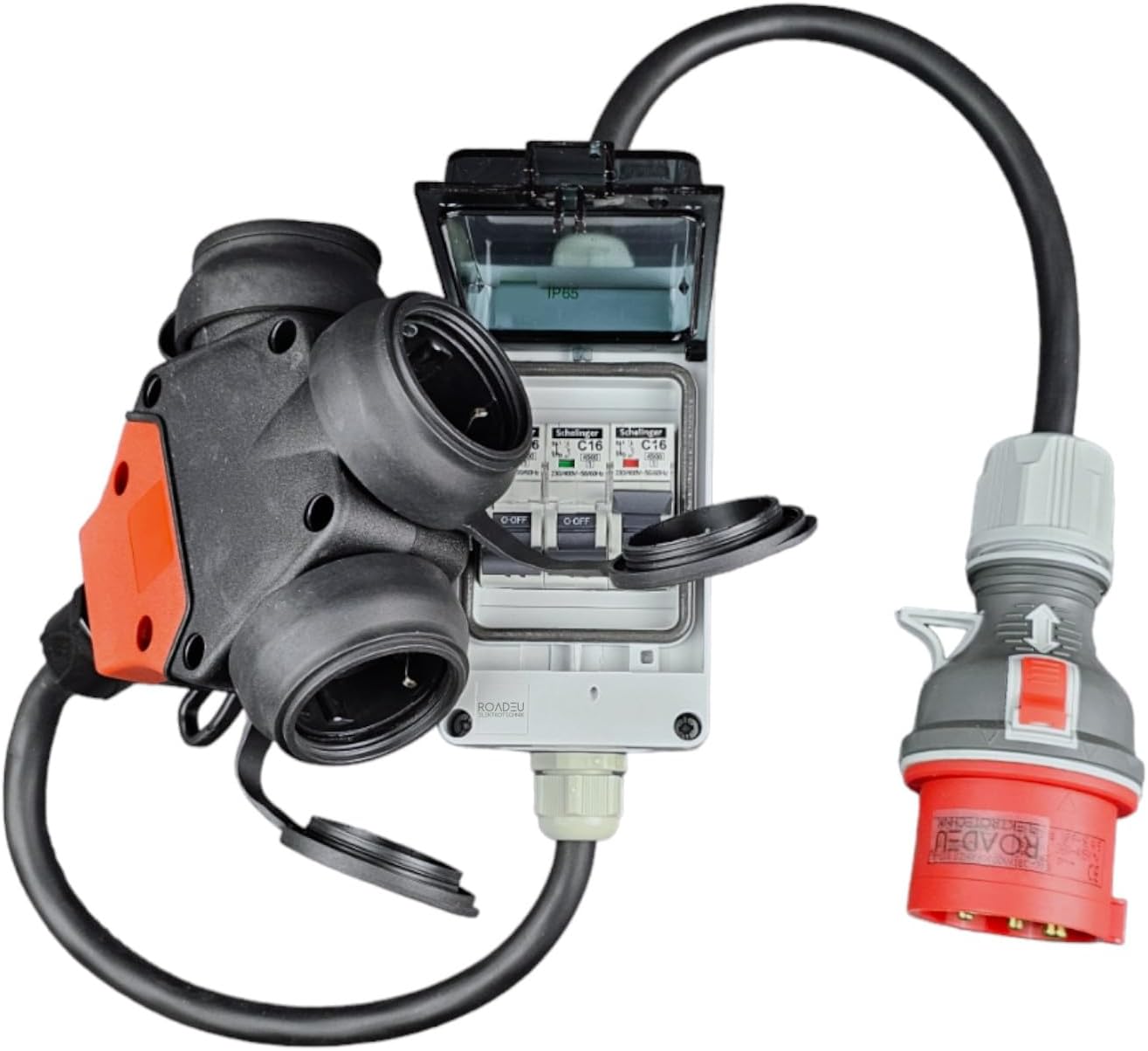 Roadeu Adattatore Alta Corrente con Interruttori 16A - immagine 3