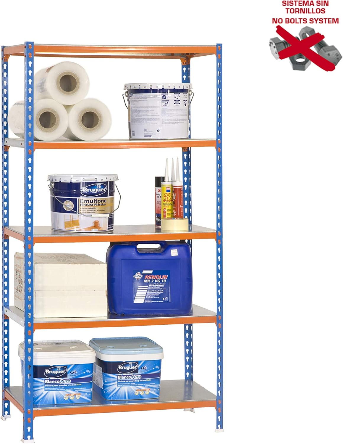 Simon Rack Simonclick - Scaffale Metallo Garage 2000x1000x500mm - immagine 9